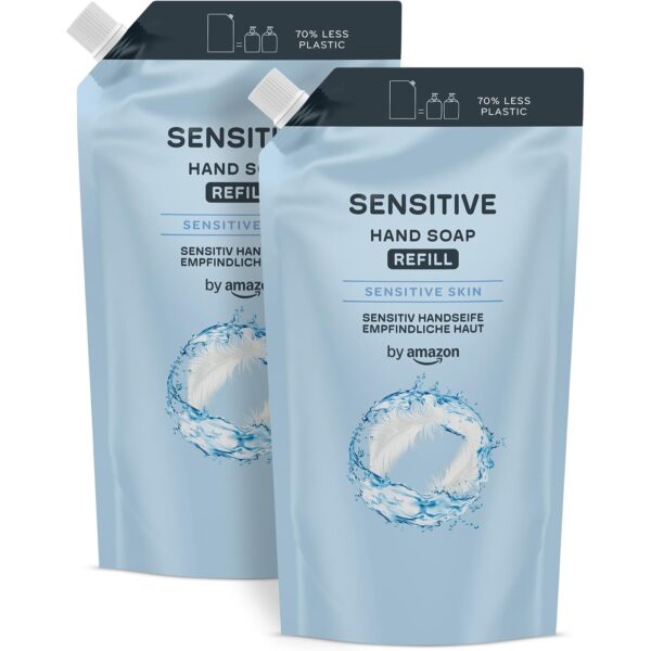 by Amazon Sensitive Handseife Nachfüllpack, 2 x 1000 ml