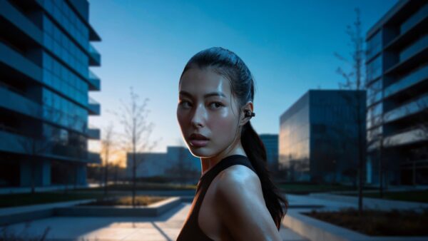 Sennheiser ACCENTUM Clip beim Sport getragen