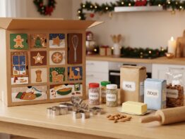 Dr. Oetker Adventskalender 2026 Inhalt mit Backzutaten und Keksausstechern