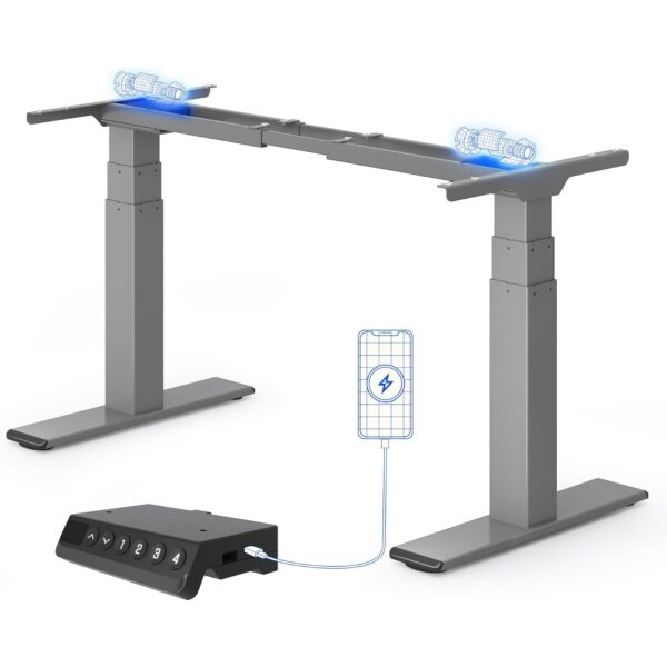 flexispot e6 premium tischgestell FLEXISPOT E6 Premium höhenverstellbares Schreibtisch-Tischgestell mit Doppelmotor