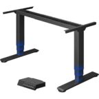FLEXISPOT EC5 Plus höhenverstellbares Schreibtischgestell mit Dual-Motor, Schwarz