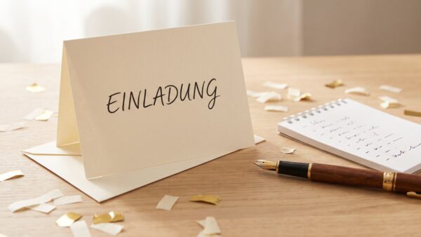 geburtstagseinladung vorlage pflichtangaben Einladungskarte mit Umschlag und Notizblock als Vorlage für eine Geburtstagseinladung