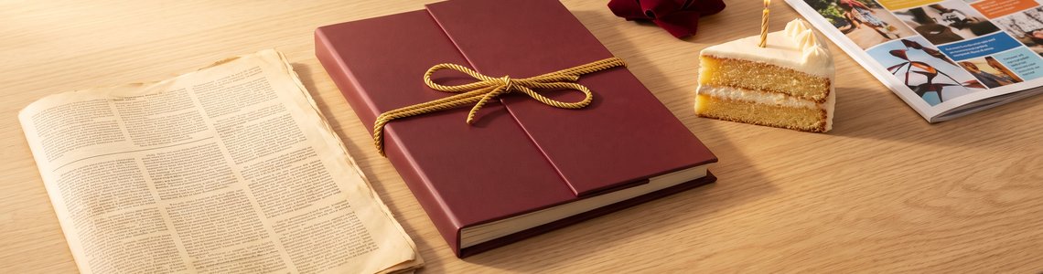 Geburtstagszeitung: alte Originalzeitung und Geschenkmappe als Geschenk