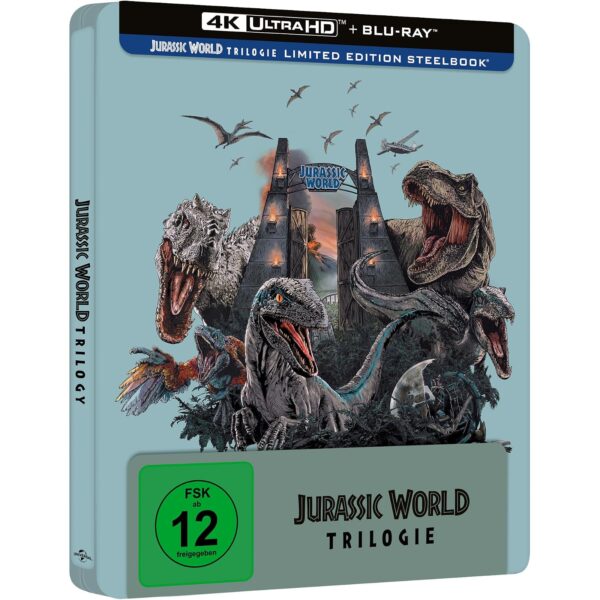 Jurassic World - Limited Ultimate Steelbook Trilogy [4K Ultra HD] + [Blu-ray]