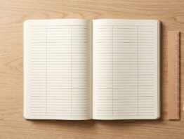 kalender 2027 bild 1 Aufgeschlagener Jahresplaner mit leerem Wochenraster