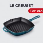 Le Creuset Signature quadratische Grillpfanne 26 cm aus emailliertem Gusseisen
