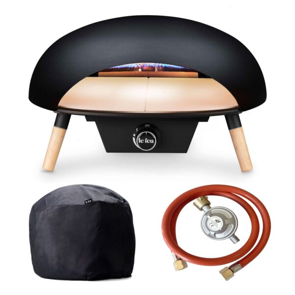 le feu turtle gas pizzaofen Le Feu Turtle 3.1 Gas-Pizzaofen mit Schutzhülle, Gasschlauch und Druckminderer