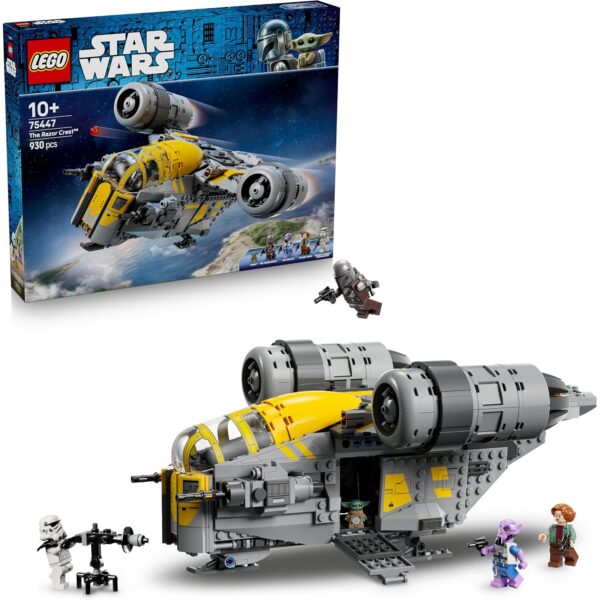 lego star wars razor crest 75447 LEGO Star Wars Razor Crest 75447 mit Mandalorianer und Grogu