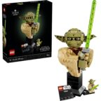 LEGO Star Wars 75438 Angriff der Klonkrieger Yoda Büste - Modellbau für Erwachsene mit grünem Lichtschwert und sammelbarer Jedi Minifigur