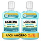 Listerine Mundspülung Menthol ohne Alkohol 2 x 1 Liter