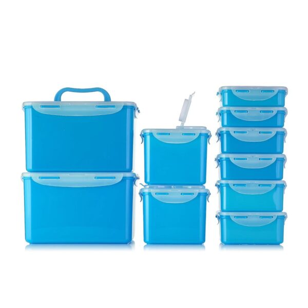 LocknLock 10er-Set Frischhaltedosen 360 ml bis 4,5 l stapelbar