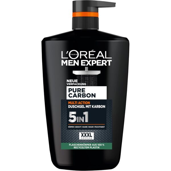loreal men expert pure carbon duschgel 1 liter L'Oréal Men Expert XXXL 5in1 Duschgel und Shampoo Pure Carbon 1000 ml