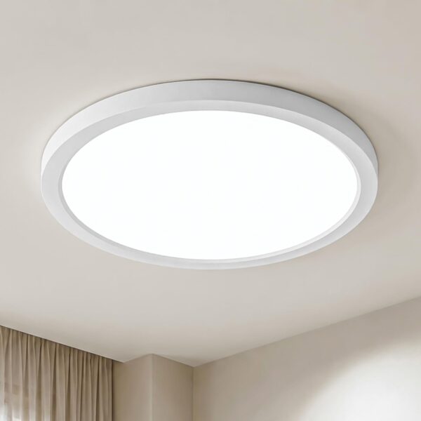 LQWELL LED Deckenleuchte Ultra Dünn Weiß 22cm 18W 6000K