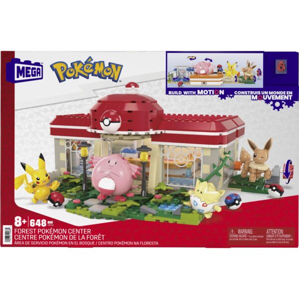 mega bloks pokemon waldspass center hnt93 MEGA Pokémon Waldspaß-Pokémon-Center HNT93 Bauset (648 Teile)