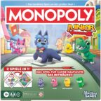 Monopoly Junior Brettspiel (2026 Edition) 2 Spiele in 1 mit doppelseitigem Spielplan
