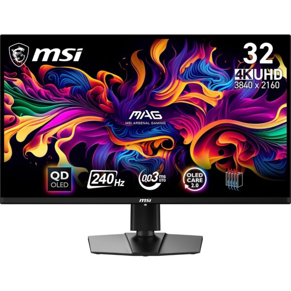 MSI MAG 321UPX QD-OLED 31,5 Zoll 4K UHD Gaming-Monitor mit 240 Hz