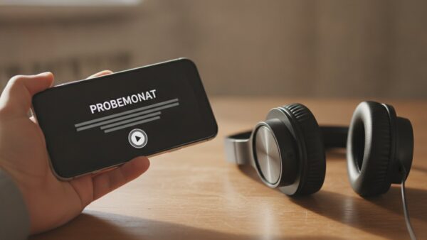musik streaming vergleich sparen Musik-Streaming günstiger: Smartphone mit Probemonat-Angebot neben Kopfhörern
