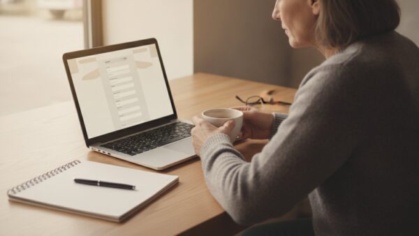 netflix 2 bestandskunden Bestandskunde prüft die Netflix Preiserhöhung und die nötige Zustimmung am Laptop