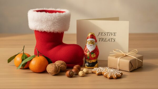 nikolausstiefel aktion fuellung Nikolausstiefel gefĂŒllt mit Mandarinen, NĂŒssen und kleinen Geschenken