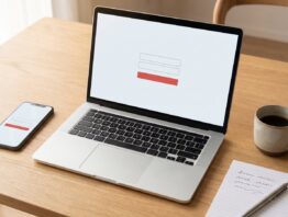 o2 Login am Laptop und in der Mein o2 App auf dem Schreibtisch