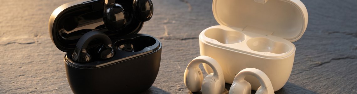 Sennheiser ACCENTUM Clip Open-Ear-Kopfhörer in Schwarz und Cream