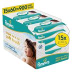 Pampers Aqua Soft Touch Baby-Feuchttücher, 15x60 (900 Stück)