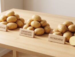 Kartoffelsorten fuer Pommes: mehligkochend, vorwiegend festkochend und festkochend im Vergleich