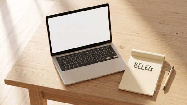 preisangabenverordnung streichpreis bild 3 Notiz zum Sichern eines Belegs neben dem Laptop