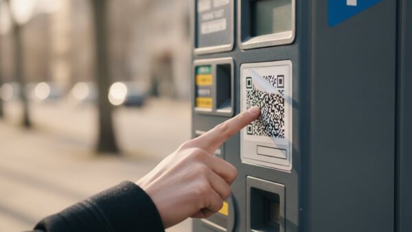 qr code scannen parkautomat Überklebter QR-Code an einem Parkautomaten als Quishing-Falle erkennen