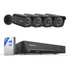 Reolink 4K PoE Überwachungskamera Aussen Set mit 4 Bullet-Kameras und 8-Kanal-NVR
