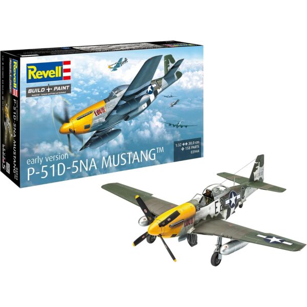 revell p 51d mustang 1 32 modellbausatz Revell 03944 Modellbausatz P-51D Mustang im Maßstab 1:32