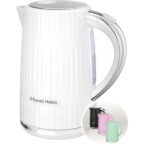 Russell Hobbs Eden Wasserkocher in Weiß mit 1,7 Liter und 2400 Watt