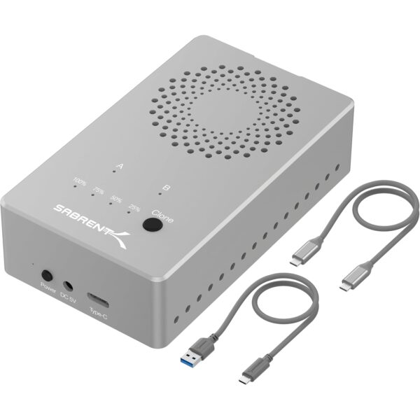 sabrent ec ssd2 dual nvme dockingstation SABRENT EC-SSD2 Dual NVMe Gehäuse, 2-Bay M.2 SSD Dockingstation USB-C 10Gbps