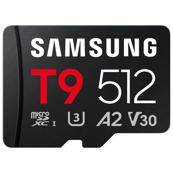 samsung t9 microsdxc 512gb Samsung T9 microSD-Karte 512 GB, UHS-I U3, 200 MB/s Lesen, 130 MB/s Schreiben