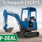 Scheppach Minibagger EXC815 in Blau