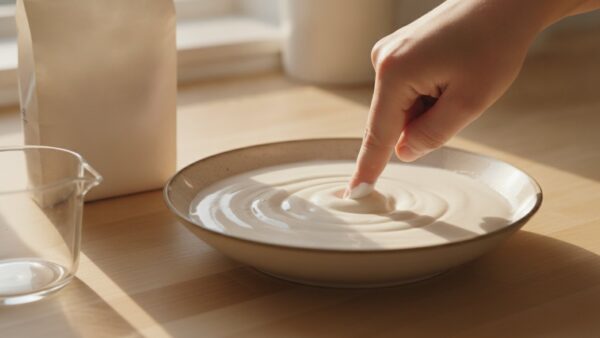 schleim selber machen oobleck Oobleck aus Speisestärke und Wasser wird mit dem Finger eingedrückt und wird fest