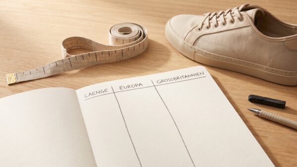 schuhgroesse umrechnen tabelle Notizbuch mit Spalten fĂŒr SchuhgröĂe umrechnen zwischen LĂ€nge, Europa und GroĂbritannien