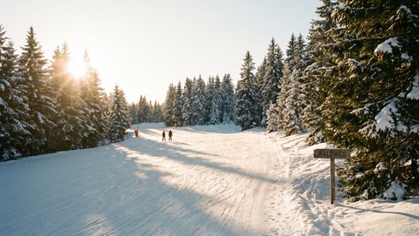 skiurlaub guenstig bild 3 Leere Skipiste in der Nebensaison als günstigster Reisezeitpunkt