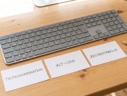 Sonderzeichen Tastatur drei-wege