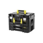 STANLEY FatMax Pro-Stack Werkzeugkoffer Werkzeugbox leer Werkzeugkasten – Werkzeugkiste (21,5 L Fassungsvermögen, mit 2 Schubladen und Organizern für Kleinteile, mit Metallschließen) FMST1-71981