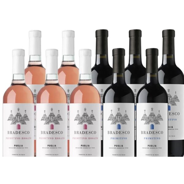Svinando Weinpaket: 5x Bradesco Primitivo Rosato und 5x Bradesco Primitivo Puglia IGT