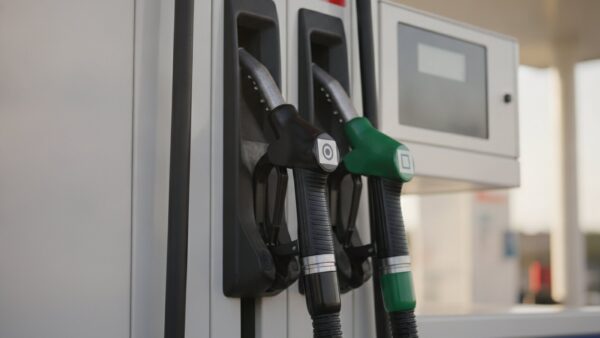 tanken im ausland zapfsaeule sorten Zapfsäule mit EU-Kraftstoffkennzeichnung Kreis und Quadrat