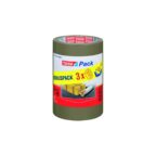 tesa tesapack Standard Paketklebeband 3 Rollen 66 m x 50 mm braun