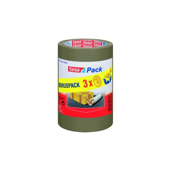 tesa tesapack paketklebeband 3 rollen tesa tesapack Standard Paketklebeband 3 Rollen 66 m x 50 mm braun