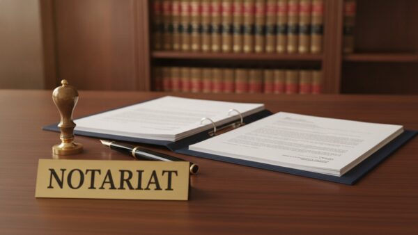 testament vorlage notar Notariat mit Urkunde und Siegelstempel für ein notarielles Testament