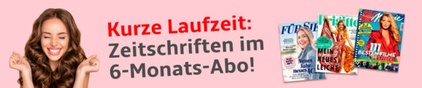 Hobby + Freizeit Aktionsbanner: Zeitschriften im 6-Monats-Abo