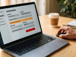 Online-Banking am Laptop mit offener Überweisungsmaske zum Stoppen einer Zahlung