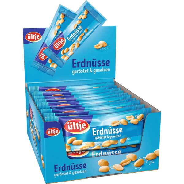 ueltje erdnuesse riegelbeutel 20x50g ültje Erdnüsse Riegelbeutel geröstet und gesalzen 20x50g