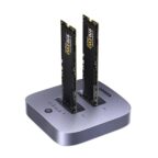 UGREEN 20Gbps Festplatten Dockingstation NVMe Dual Bay mit Offline-Klonen