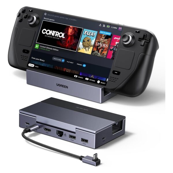ugreen steam deck dock usb c UGREEN Steam Deck Dock mit HDMI 4K@120Hz, Verstellbares Docking Station 5Gbps 4K@120Hz
